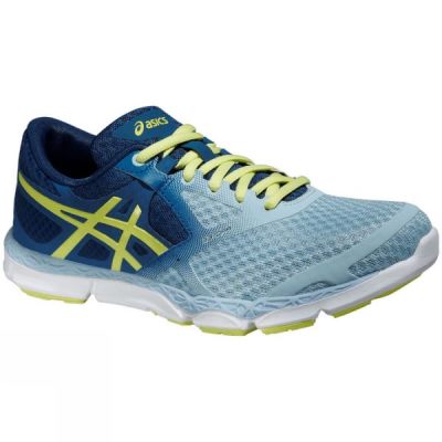 Zapatillas Running Asics 33-DFA Mujer Azul Marino / Verde - Chile KMJ581369